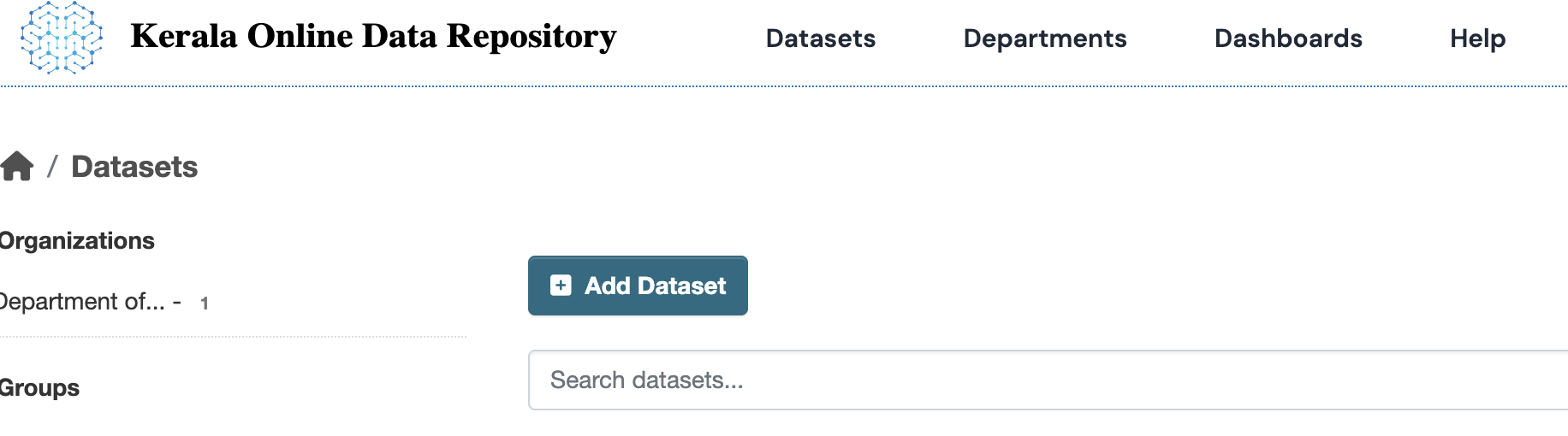 Add Dataset Button