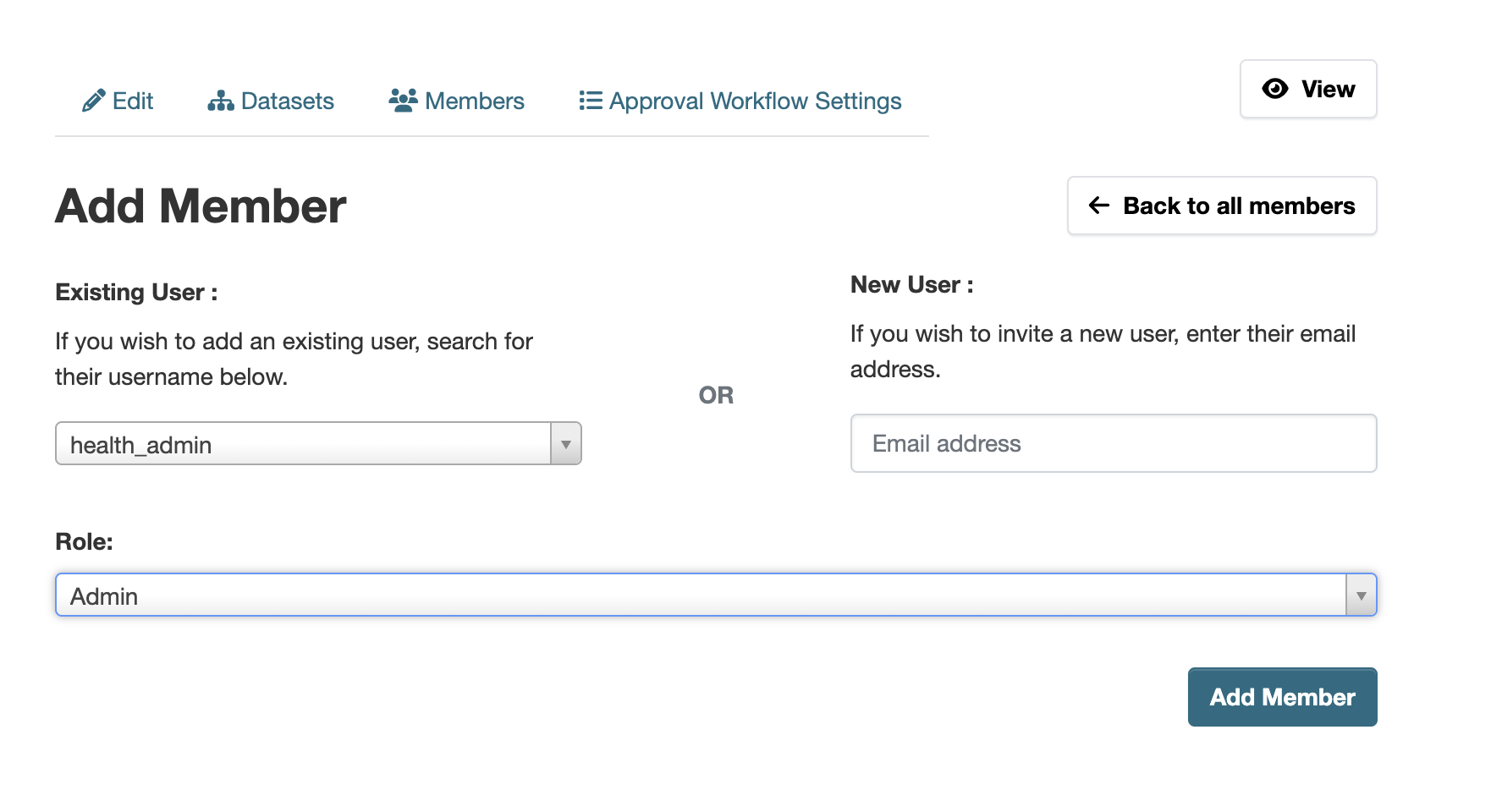 Add Member - Assign Role