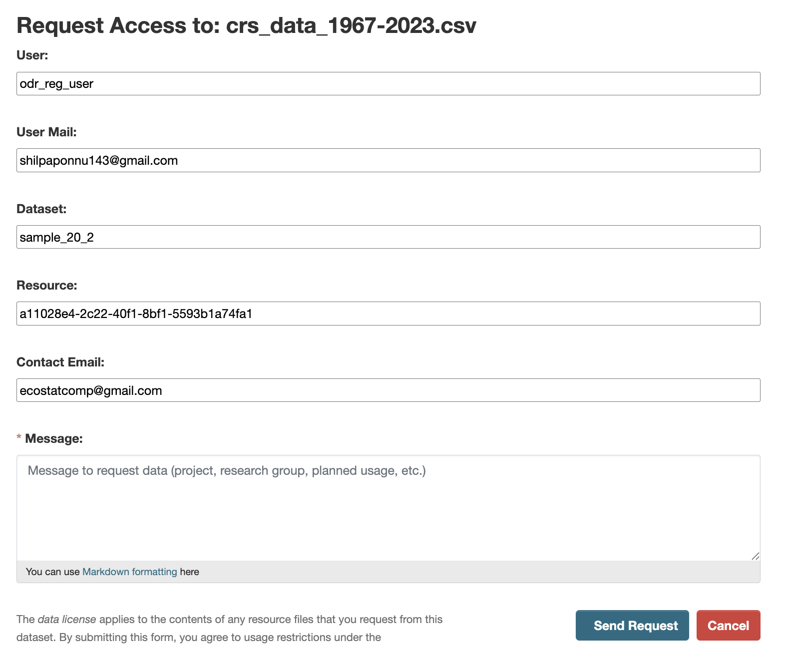 Access Request Form