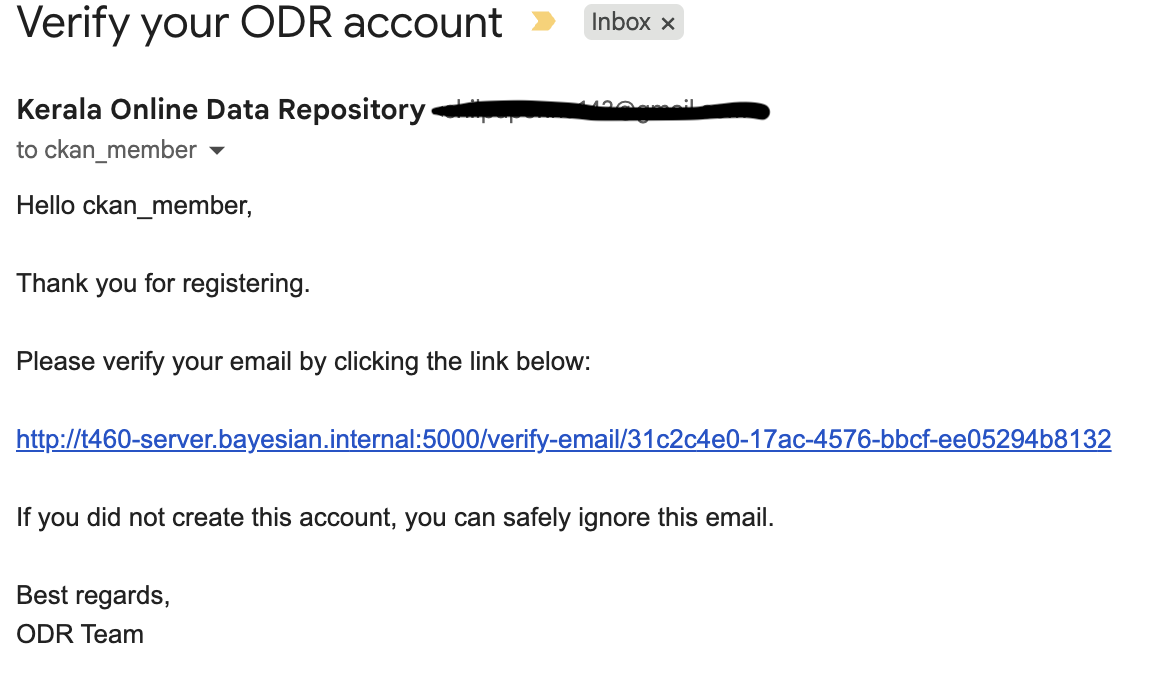 Verification Email